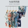 Cotton and silk pajamas for women in summer, thin short-sleeved, loose home wear for middle-aged and elderly mothers, two-piece set, oversized, can be worn outside Specification image